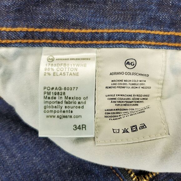 Men's Tellis AG-ed Modern Slim Denim Jeans Size 34 - Picture 9 of 10